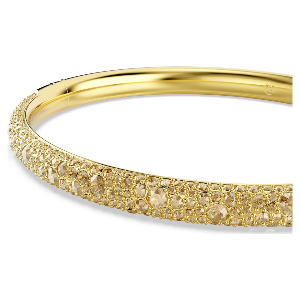 Swarovski Ladies Sublima Gold Tone Pave Bangle