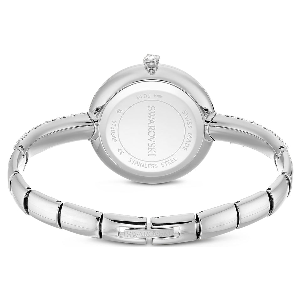 Swarovski Ladies Sublima Silver Tone Bangle Watch