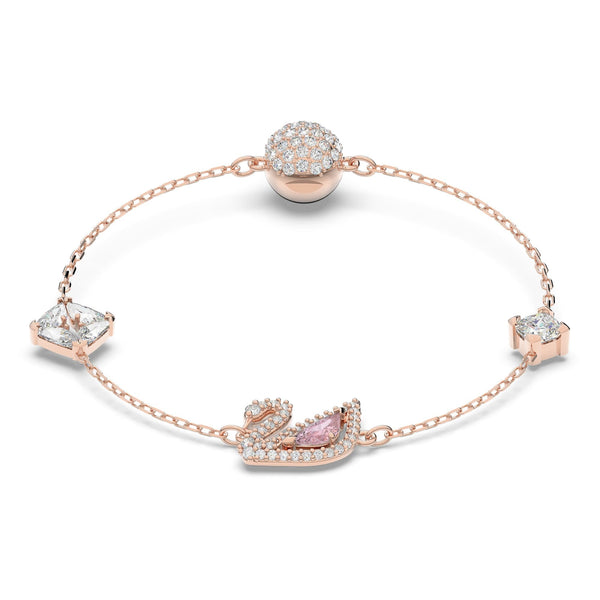 Swarovski Ladies Swan Rose Gold Tone Bracelet