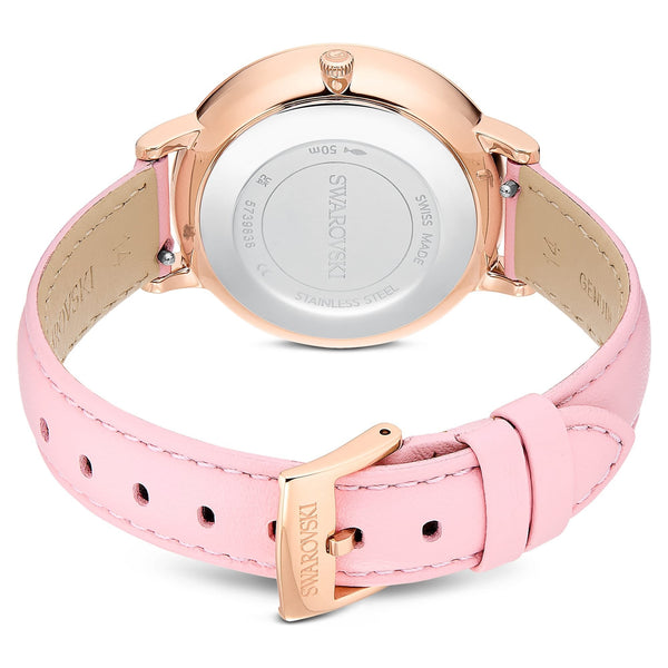 Swarovski Ladies Teddy Rose Tone Pink Strap Watch