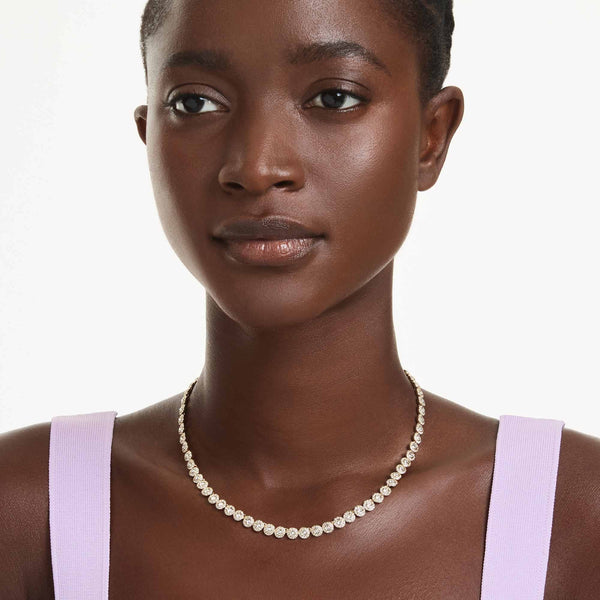 Swarovski Ladies Una Angelic Gold Tone Necklace