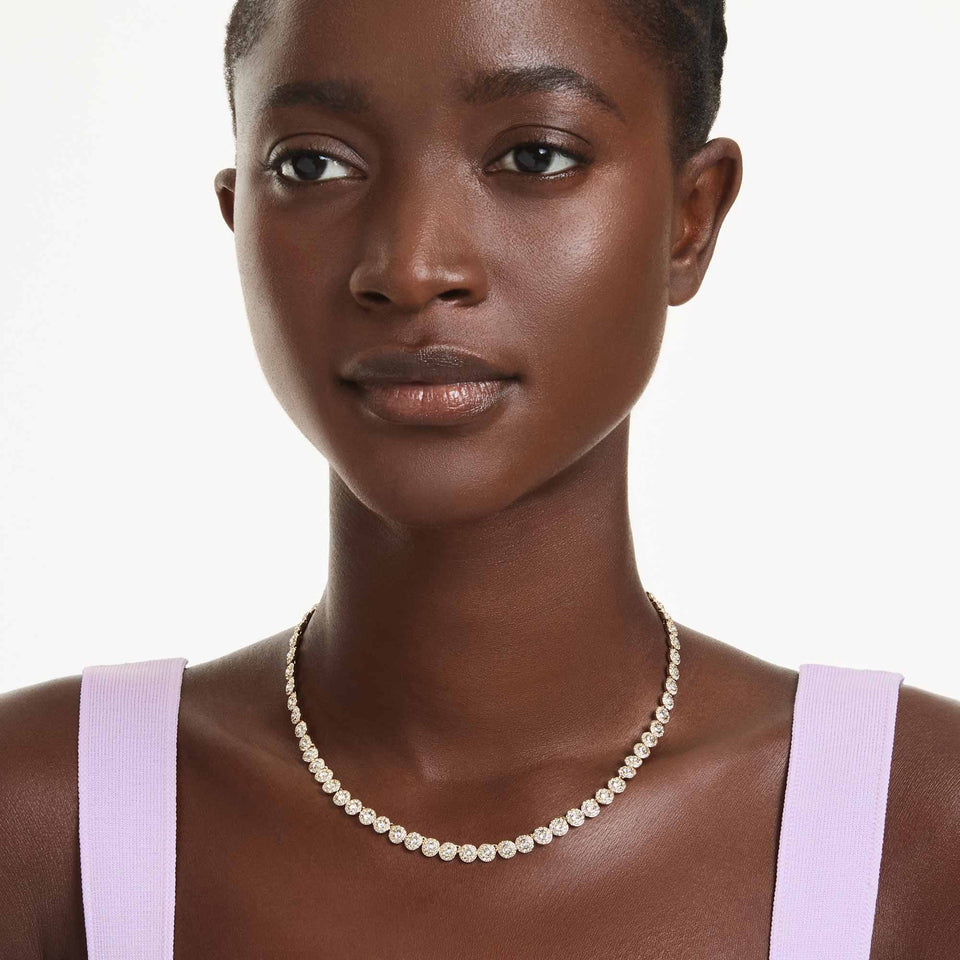 Swarovski Ladies Una Angelic Gold Tone Necklace