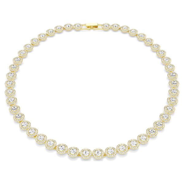 Swarovski Ladies Una Angelic Gold Tone Stone Set Necklace