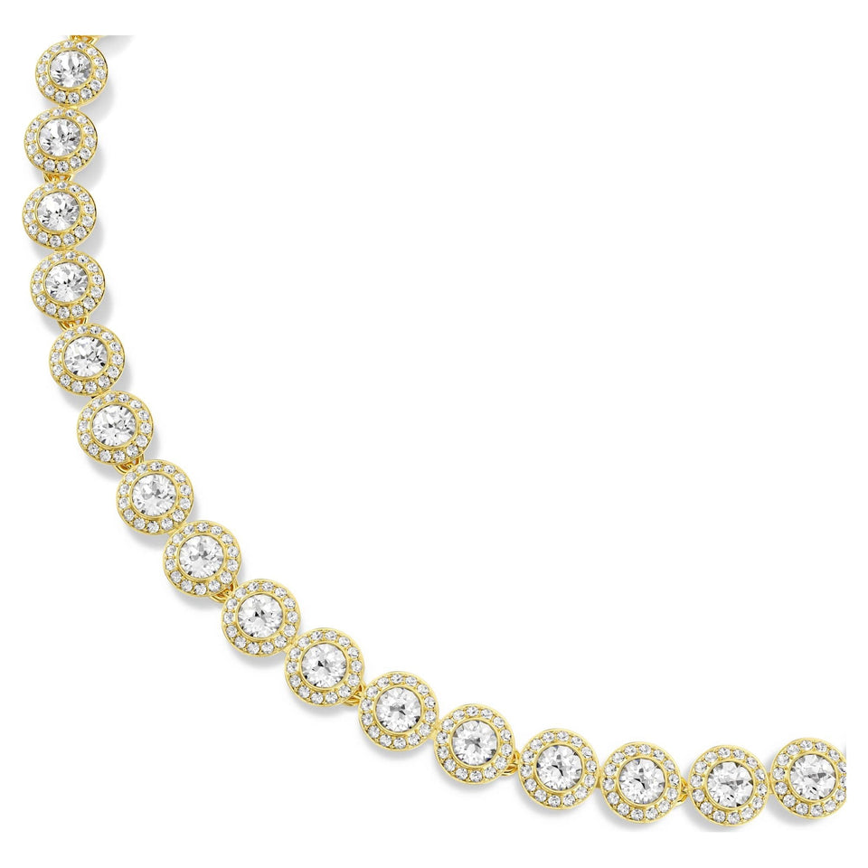 Swarovski Ladies Una Angelic Gold Tone Stone Set Necklace