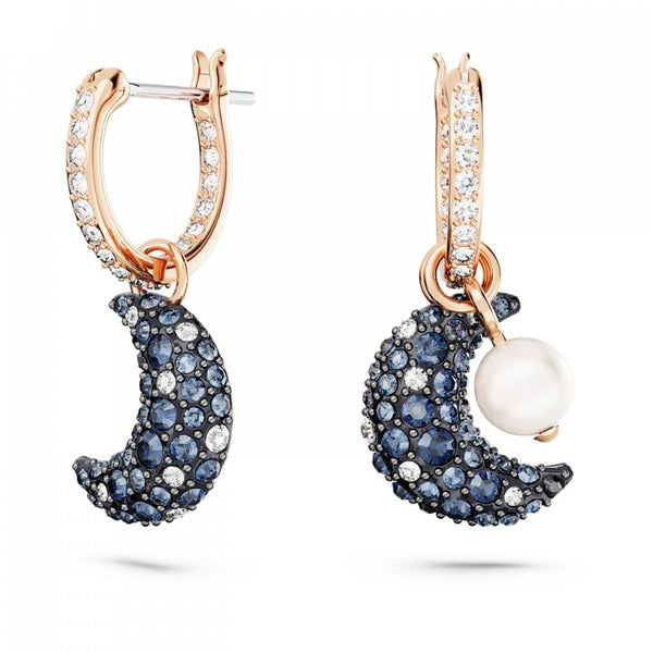 Swarovski Luna Rose Plated Moon Earring Drops