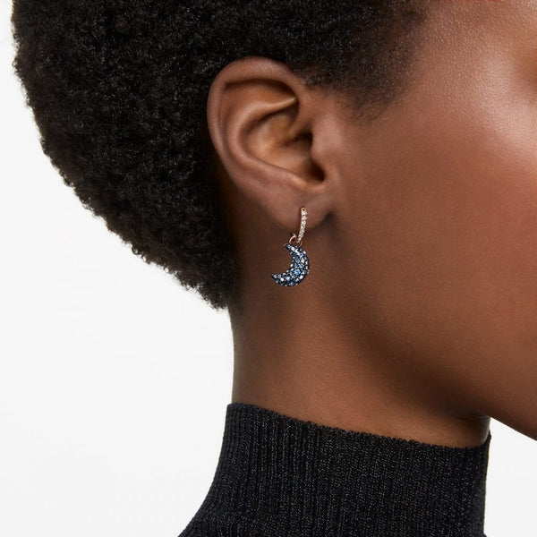 Swarovski Luna Rose Plated Moon Earring Drops