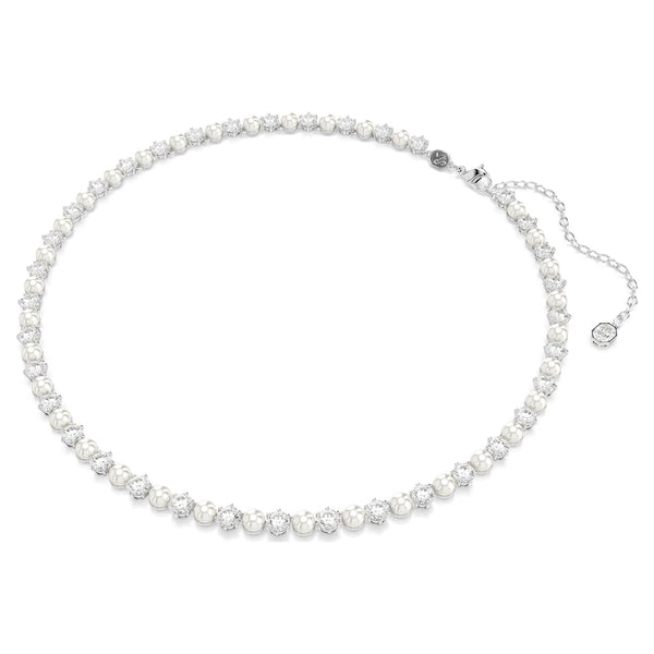 Swarovski Matrix Crystal & Pearl Necklace, Bracelet & Earring Set