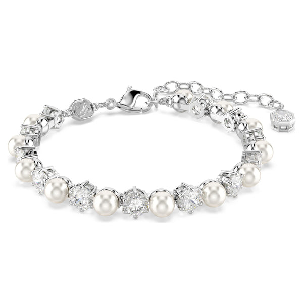 Swarovski Matrix Crystal & Pearl Necklace, Bracelet & Earring Set