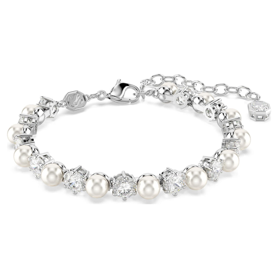 Swarovski Matrix Crystal & Pearl Necklace, Bracelet & Earring Set
