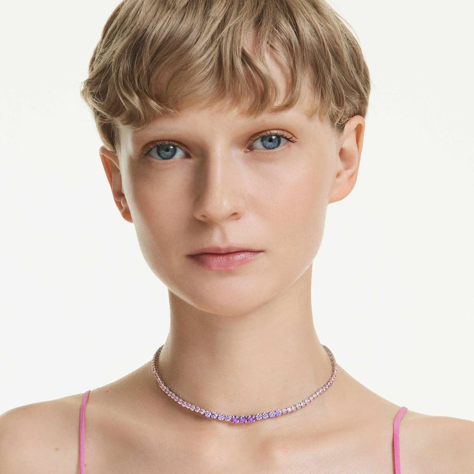 Swarovski Matrix Gradient Multicoloured Stone Necklace