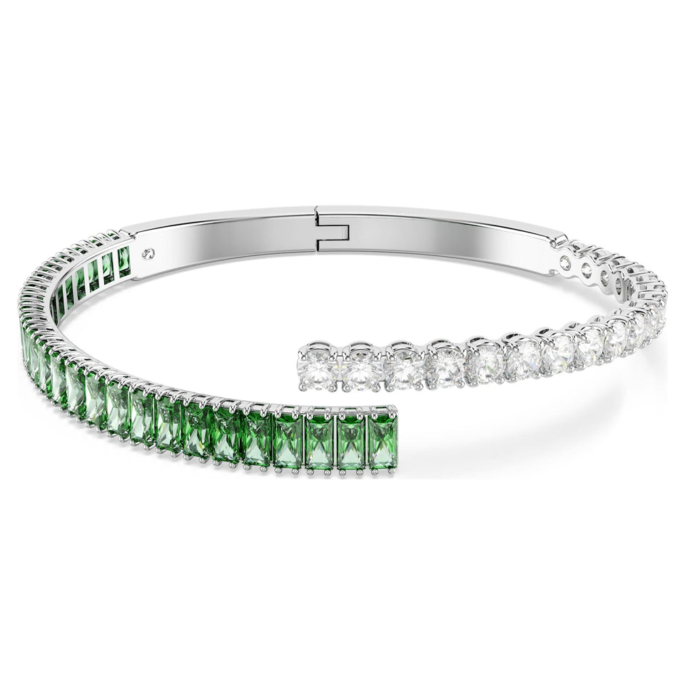Swarovski Matrix Green Stone Bangle