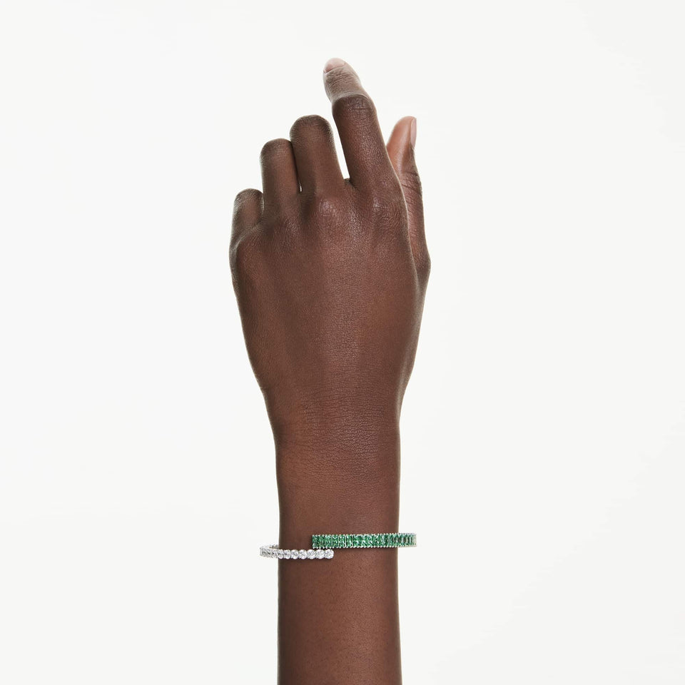 Swarovski Matrix Green Stone Bangle
