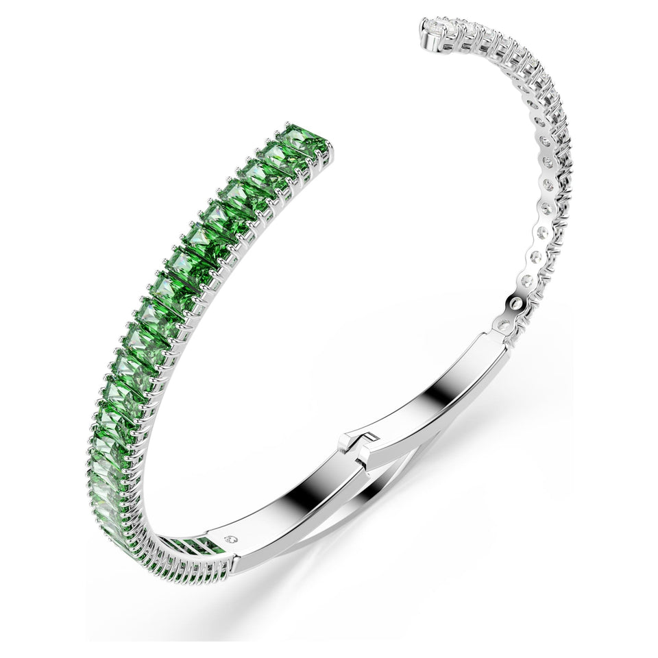 Swarovski Matrix Green Stone Bangle