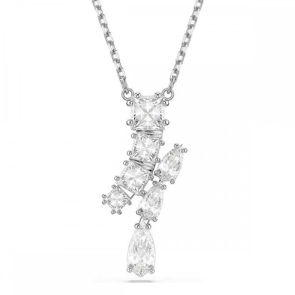 Swarovski Matrix Mixed Cut Curved Stone Set Necklace
