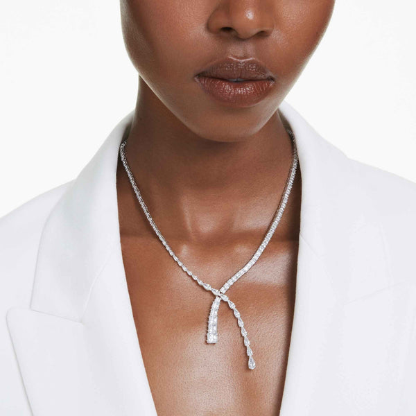 Swarovski Matrix Mixed Cuts 'Y' Necklace