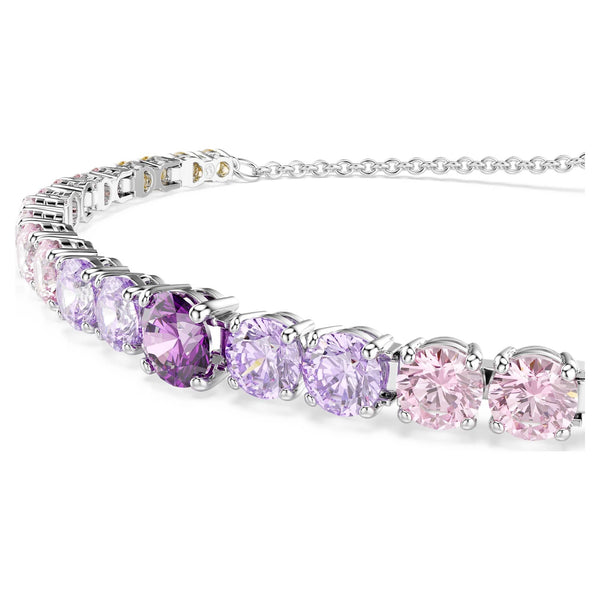 Swarovski Matrix Purple Gradient Stone Adjustable Bracelet