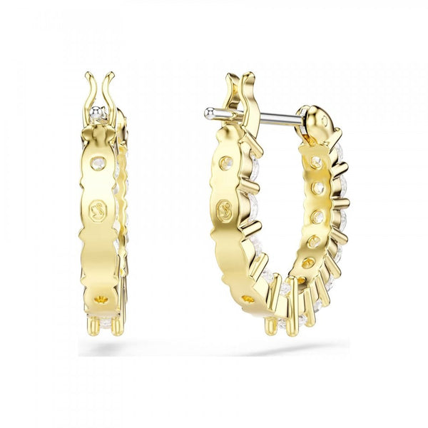 Swarovski Matrix Vittore Gold Toned Hoop Earrings