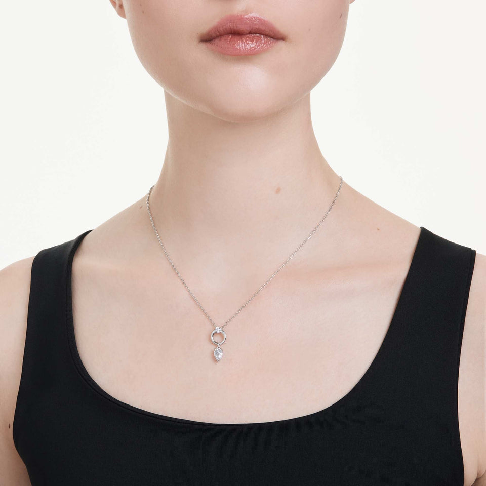 Swarovski Mesmera Circle Drop Necklace