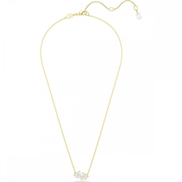 Swarovski Mesmera Gold Tone Double Heart Necklace