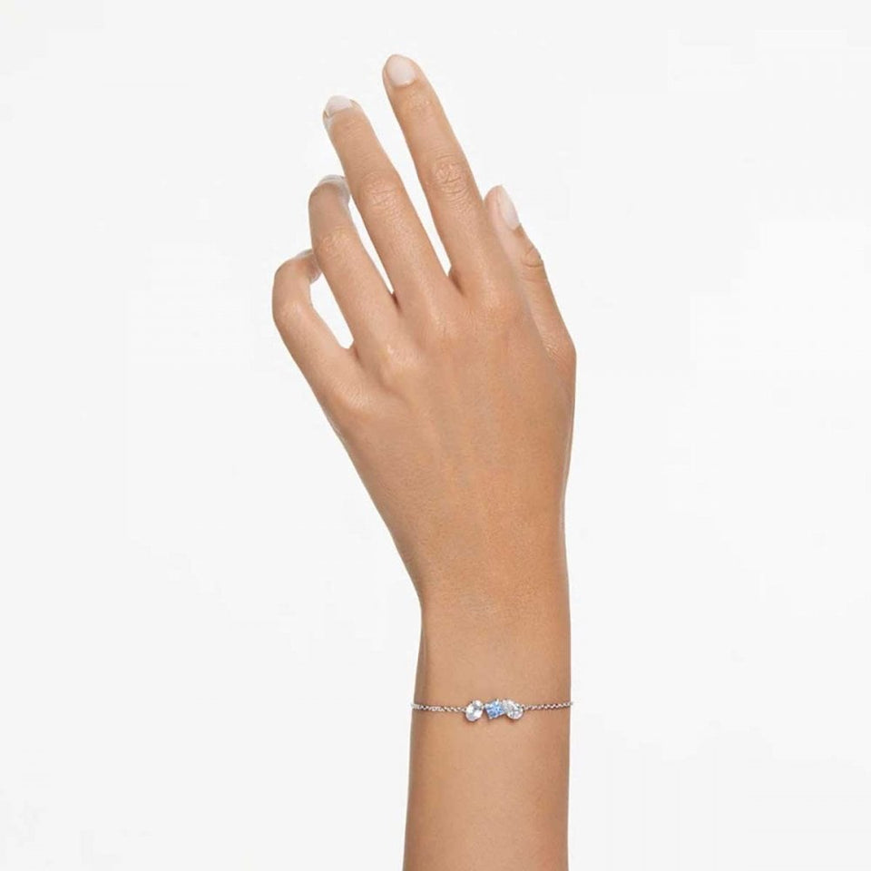 Swarovski Mesmera Mixed Cut Blue Stone Set Bracelet