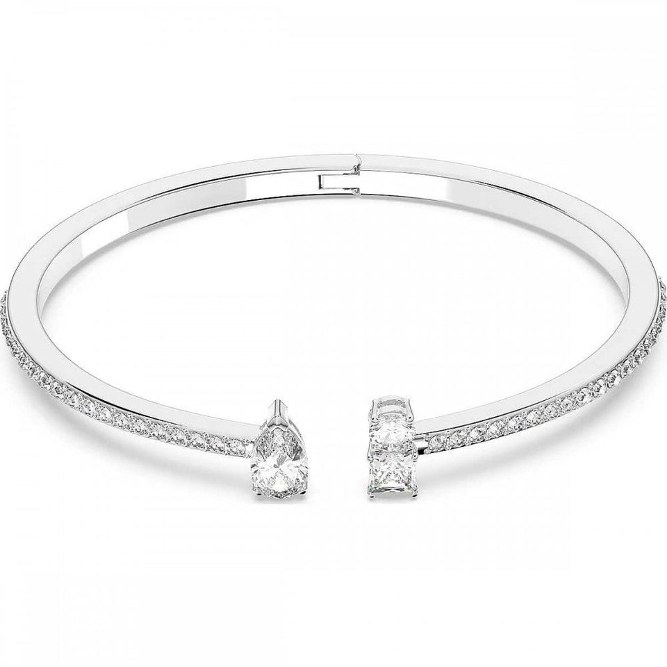 Swarovski Mesmera Mixed Cut Stone Set Bangle Cuff