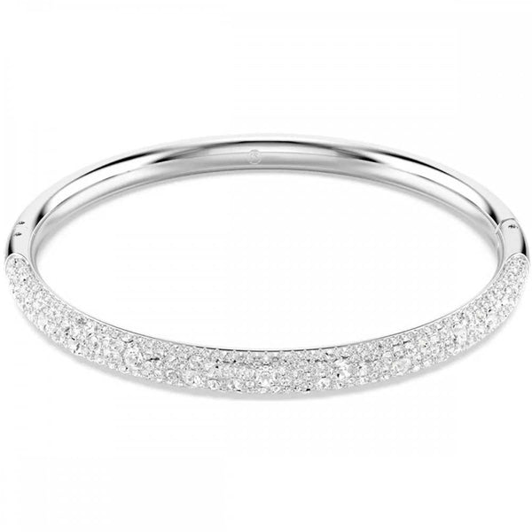 Swarovski Meteora Snow Pave Rhodium Plated Bangle
