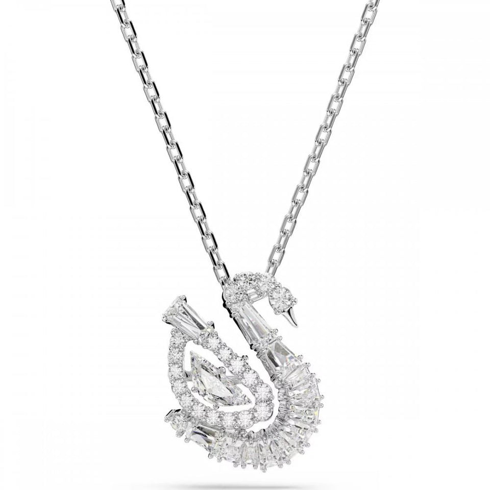 Swarovski Mixed Cuts Stone Swan Necklace