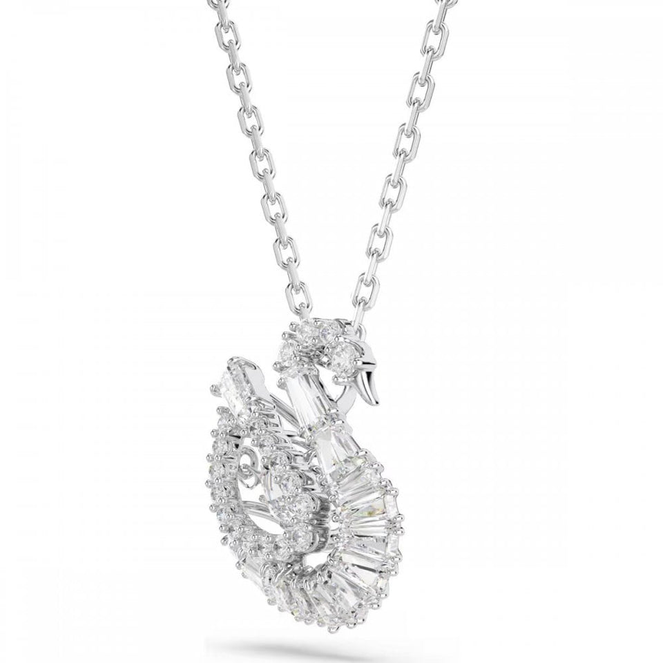 Swarovski Mixed Cuts Stone Swan Necklace