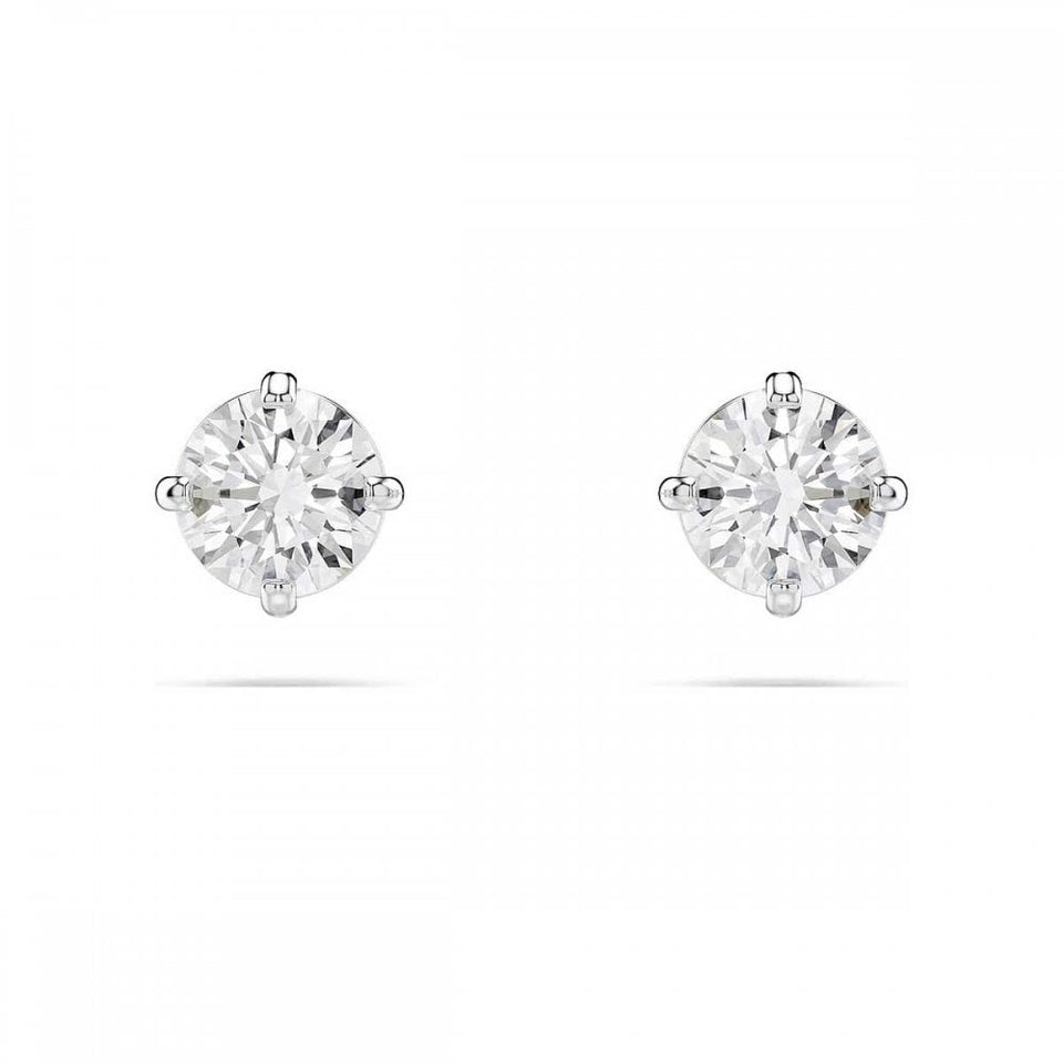Swarovski Stilla Attract Round Cut Stone Set Stud Earrings