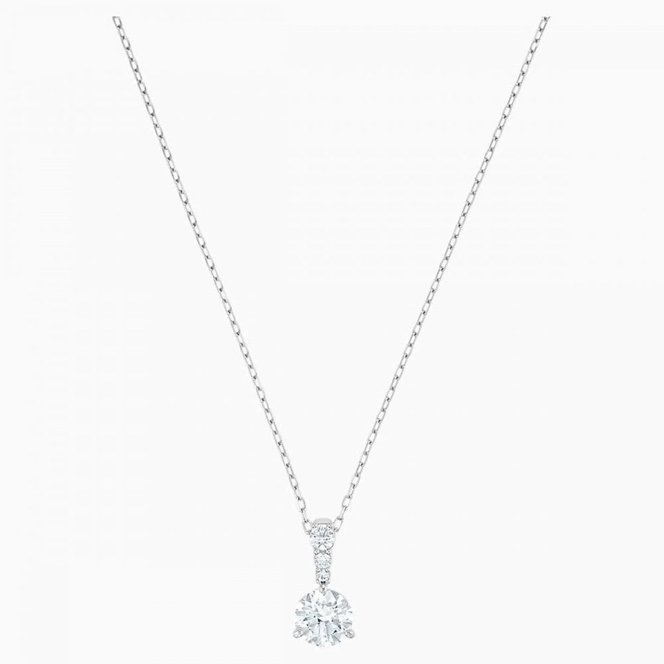 Swarovski Stilla Round Cut Drop Stone Set Necklace