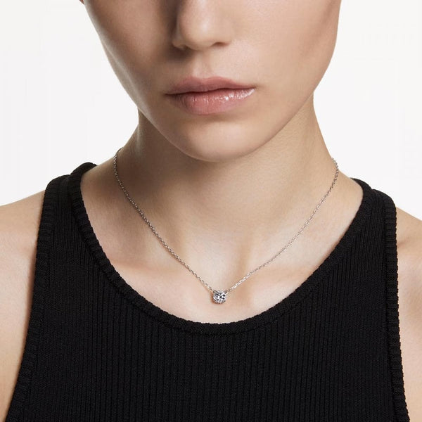 Swarovski Stilla Round Cut Stone Set Necklace