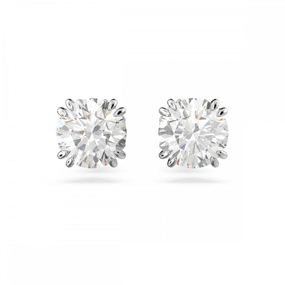 Swarovski Stilla Round Cut Stone Set Stud Earrings