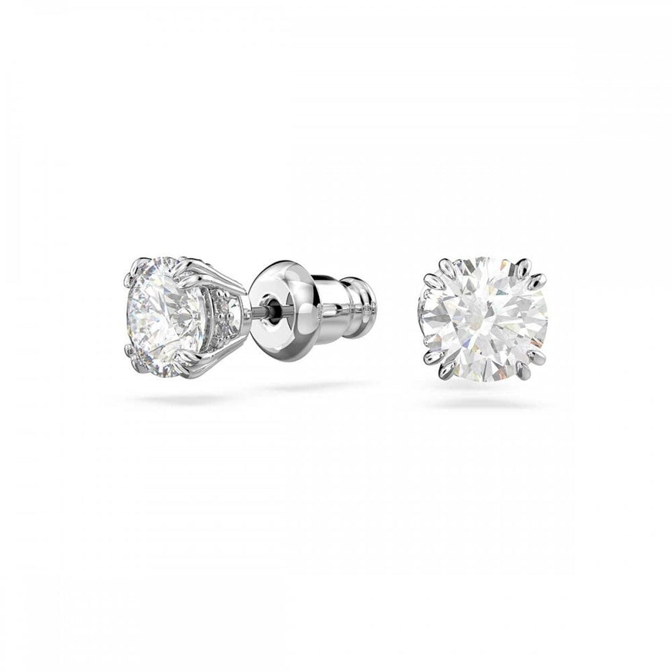 Swarovski Stilla Round Cut Stone Set Stud Earrings