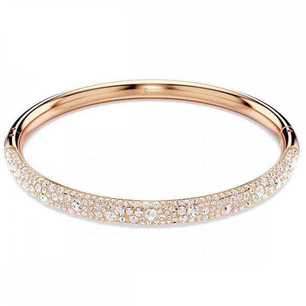 Swarovski Sublima Rose Gold Plated Stone Set Snow Bangle
