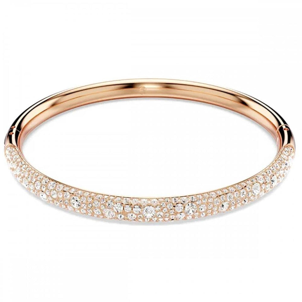 Swarovski Sublima Rose Gold Plated Stone Set Snow Bangle