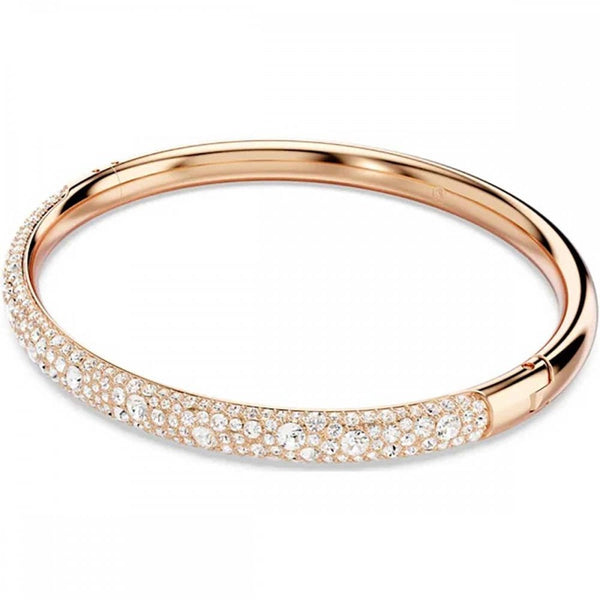 Swarovski Sublima Rose Gold Plated Stone Set Snow Bangle