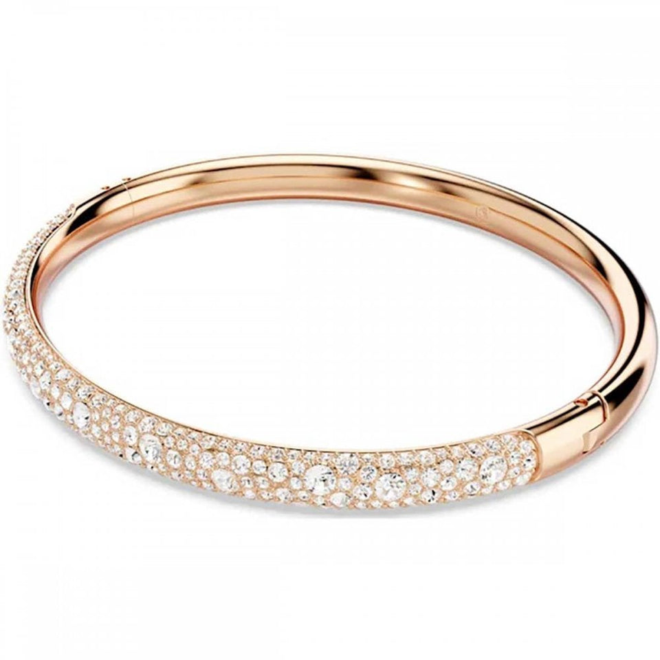 Swarovski Sublima Rose Gold Plated Stone Set Snow Bangle