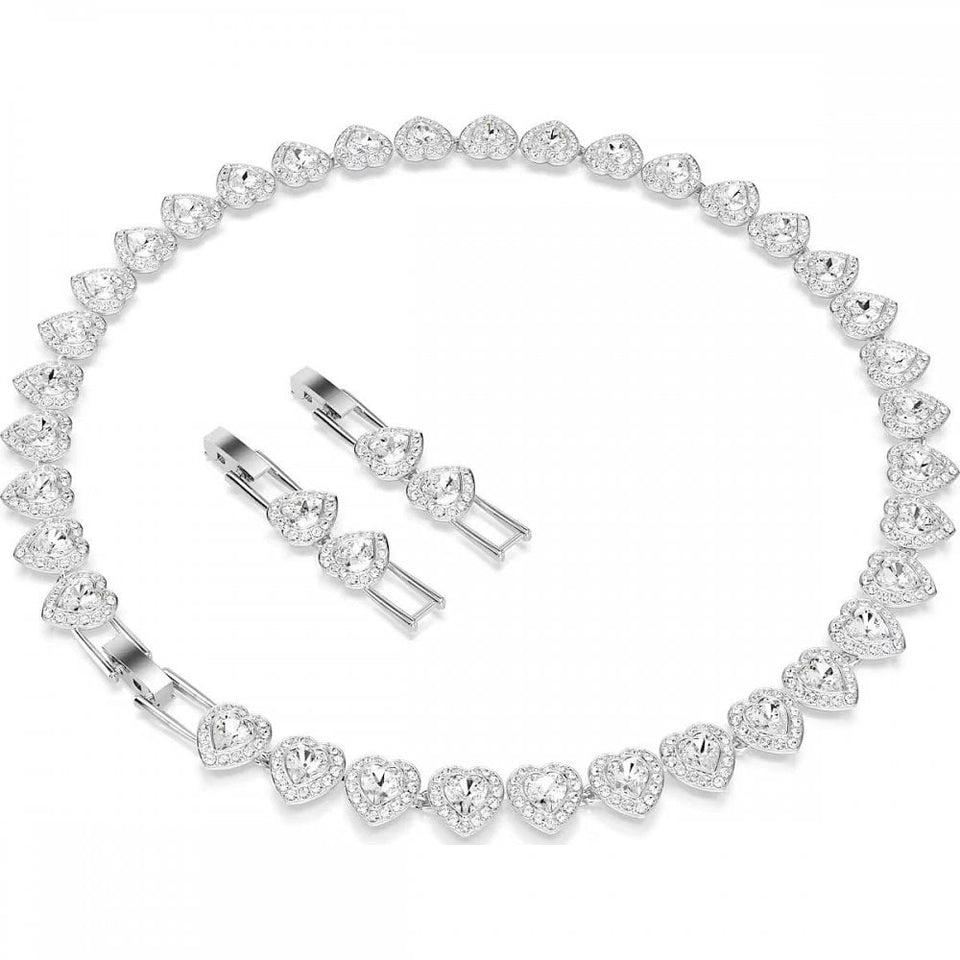 Swarovski Una Angelic Heart Shaped Stone Set Necklace