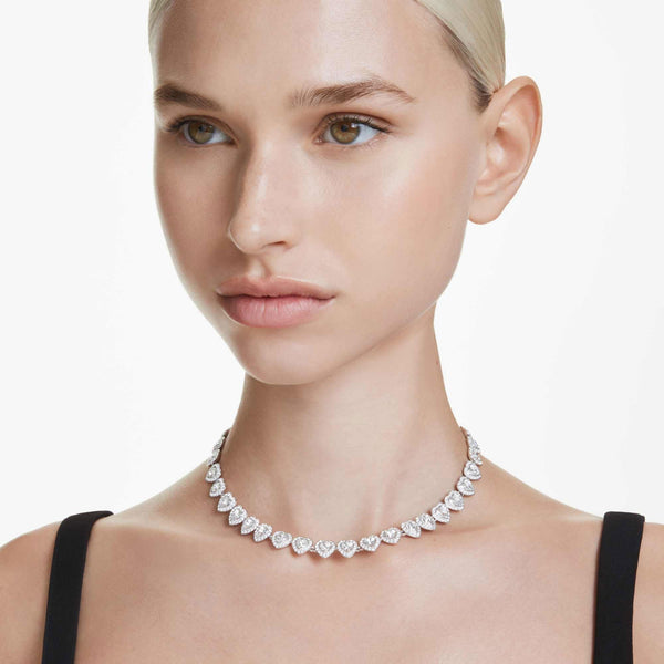 Swarovski Una Angelic Heart Shaped Stone Set Necklace