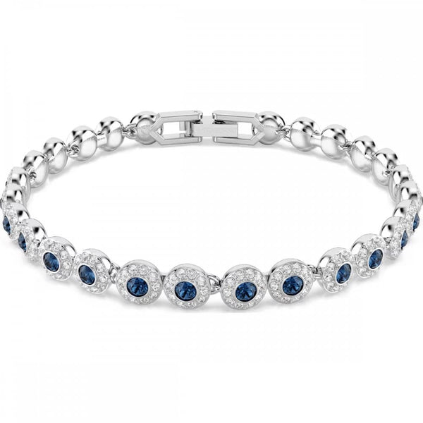 Swarovski Una Angelic Round Cut Blue Stone Tennis Bracelet
