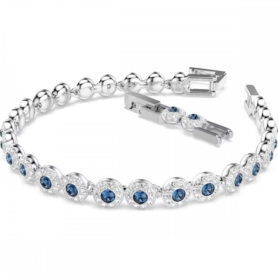 Swarovski Una Angelic Round Cut Blue Stone Tennis Bracelet