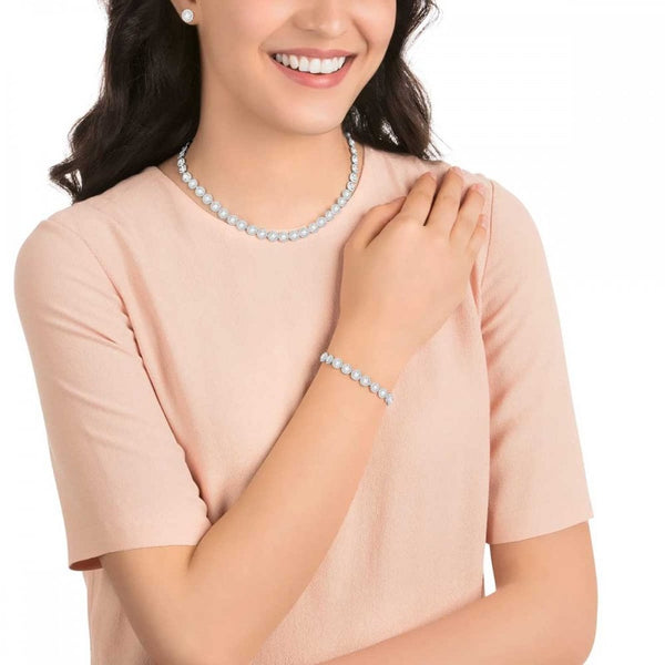 Swarovski Una Angelic Round Cut Necklace, Bracelet & Earring Set
