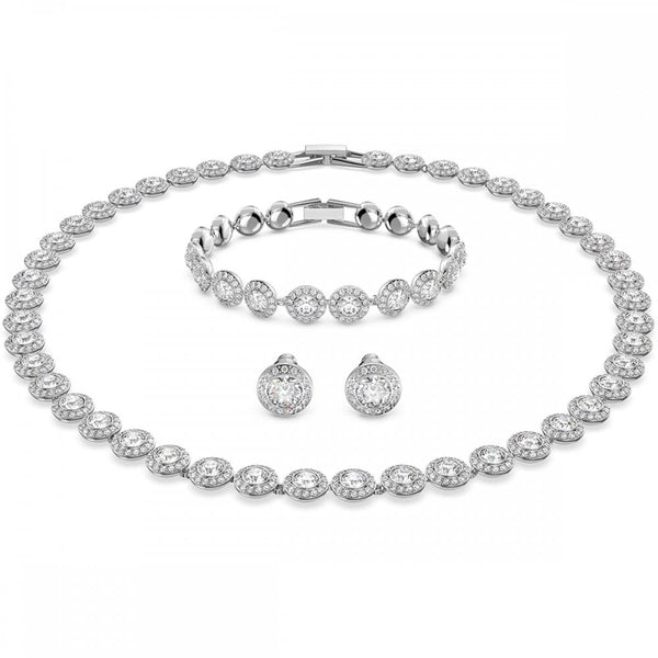 Swarovski Una Angelic Round Cut Necklace, Bracelet & Earring Set