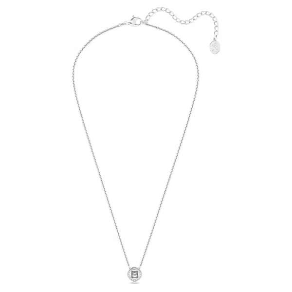 Swarovski Una Angelic Square Cut Blue Stone Set Necklace