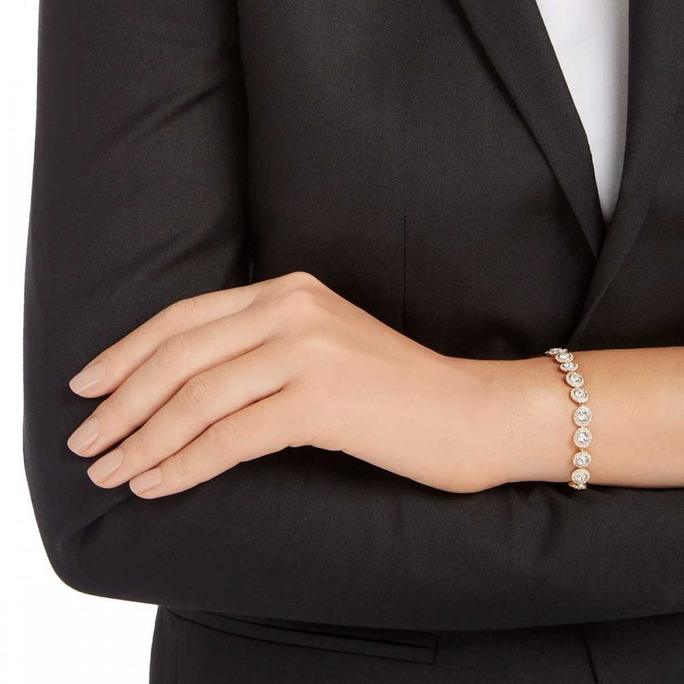Swarovski Una Angelic White Rose Gold Tone Plated Bracelet