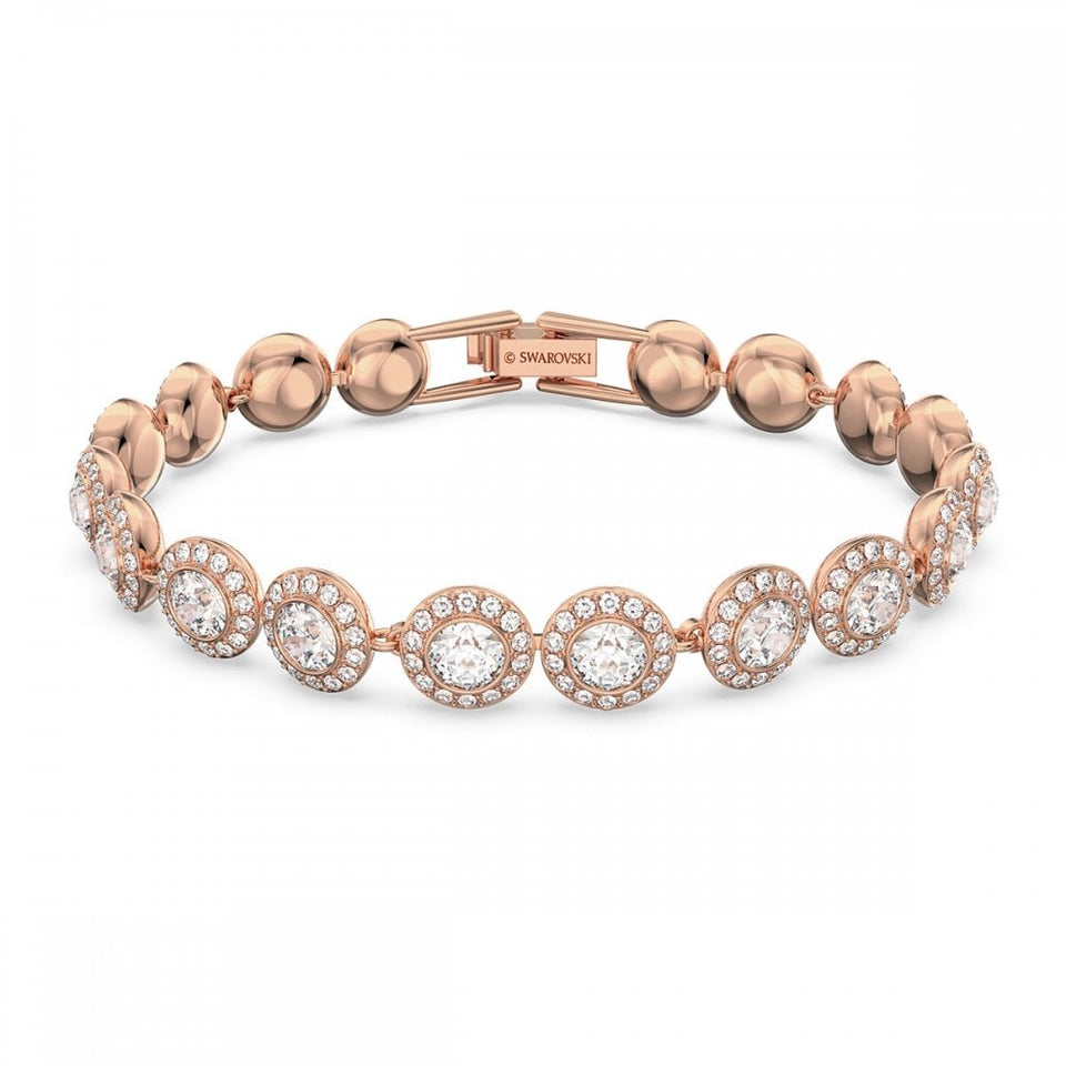 Swarovski Una Angelic White Rose Gold Tone Plated Bracelet