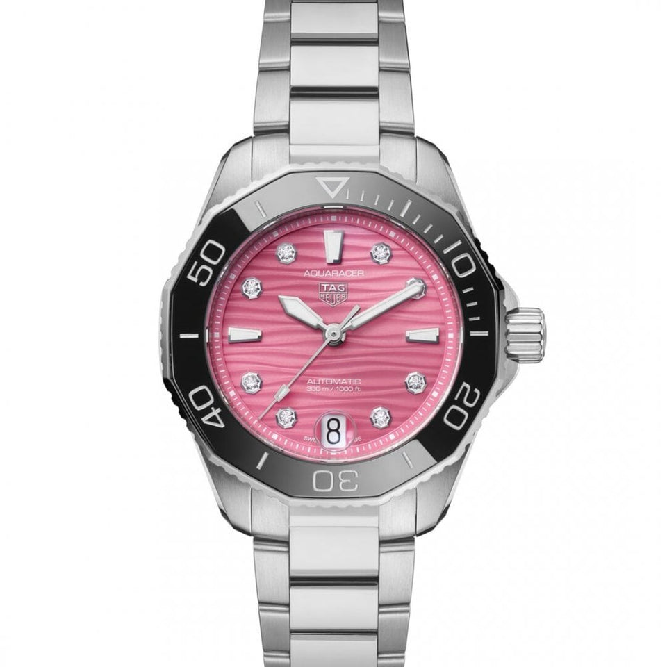 TAG Heuer Aquaracer Professional 300 Bold Pink 36mm Automatic Watch