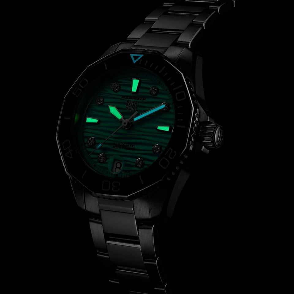 TAG Heuer Aquaracer Professional 300 Turquoise Diver 36mm Ladies Watch