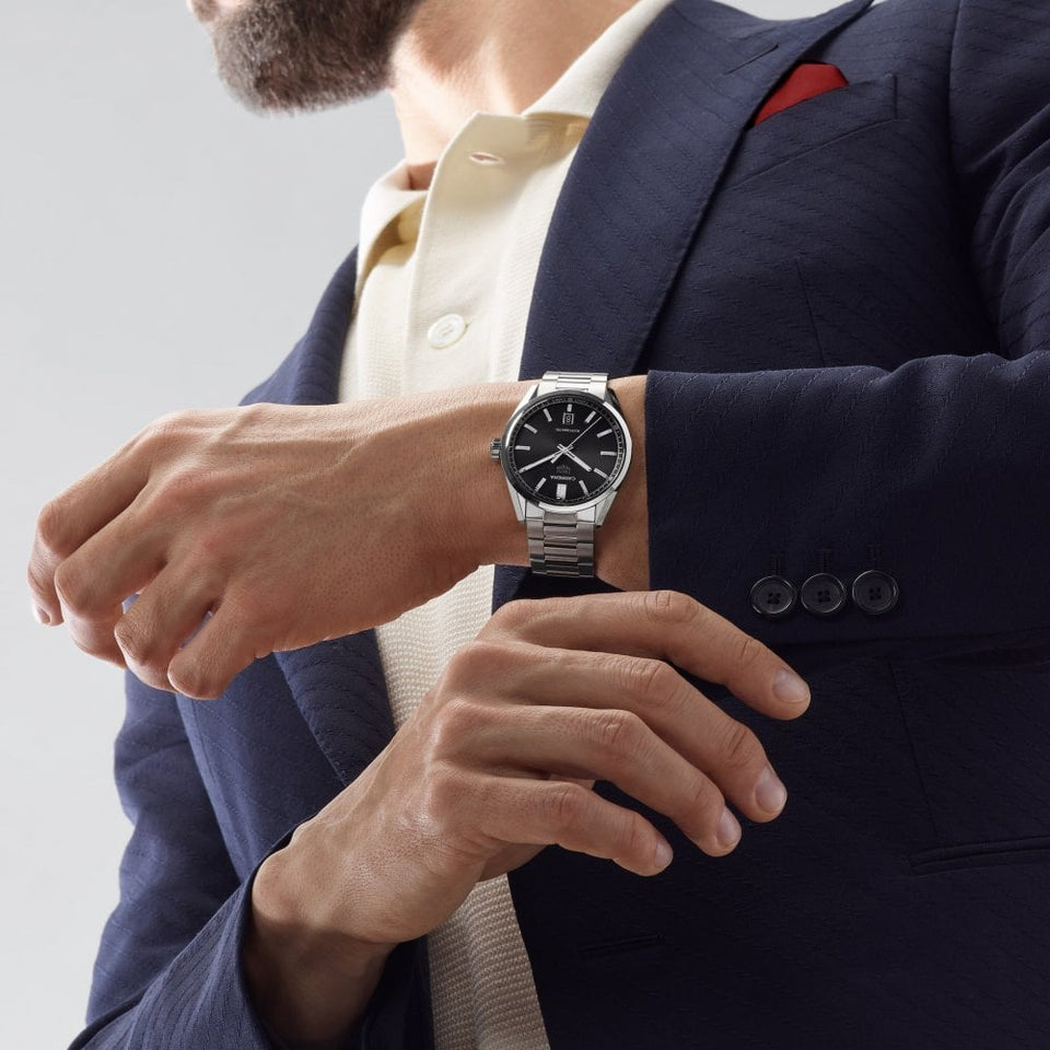 TAG Heuer Carrera Black Dial Automatic Gent's 39mm Watch