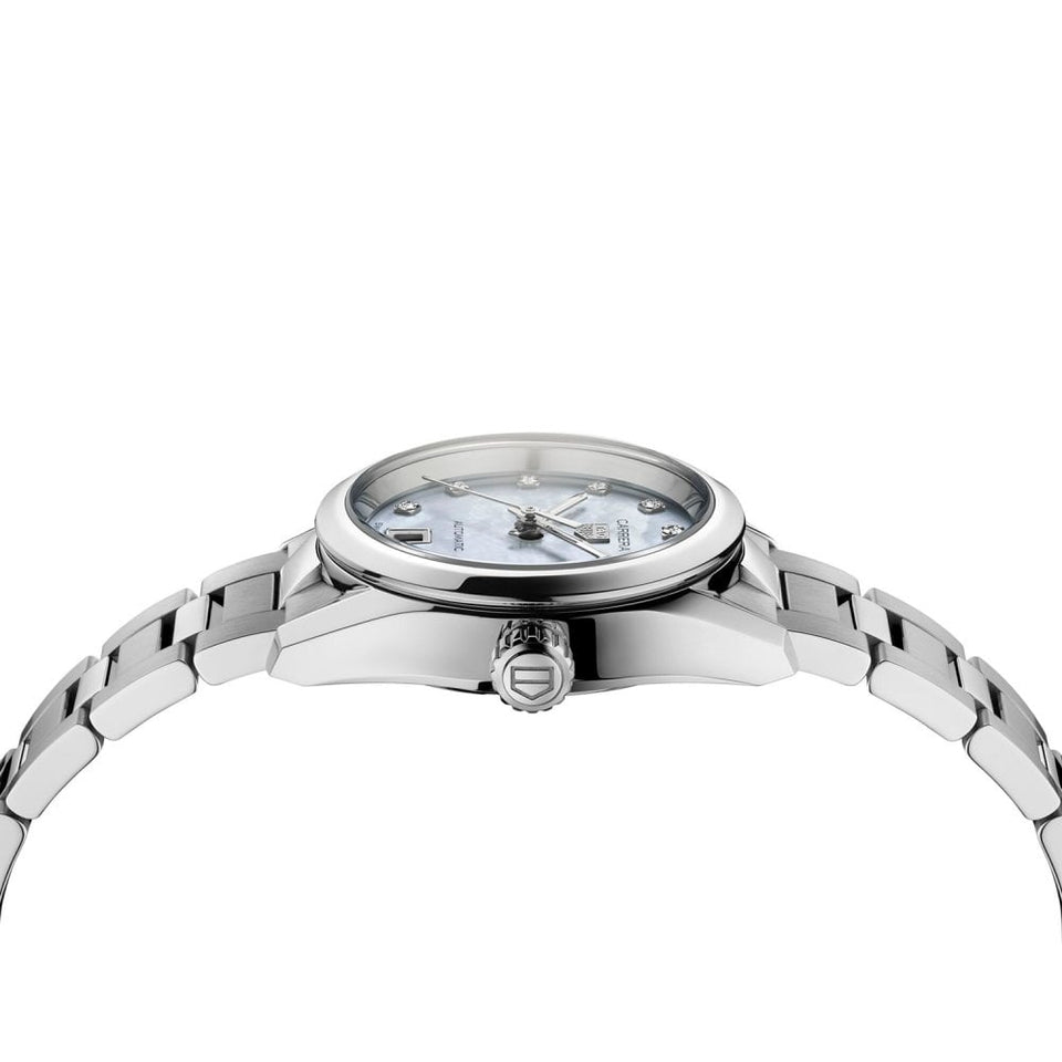 TAG Heuer Carrera Mother of Pearl Diamond Ladies 29mm Automatic Watch